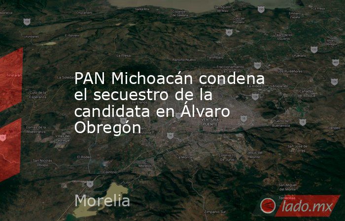 PAN Michoacán condena el secuestro de la candidata en Álvaro Obregón. Noticias en tiempo real
