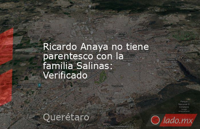 Ricardo Anaya no tiene parentesco con la familia Salinas: Verificado. Noticias en tiempo real