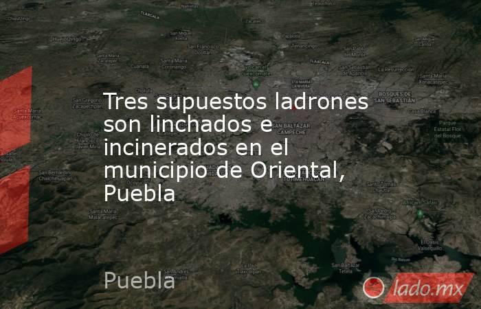Tres supuestos ladrones son linchados e incinerados en el municipio de Oriental, Puebla. Noticias en tiempo real