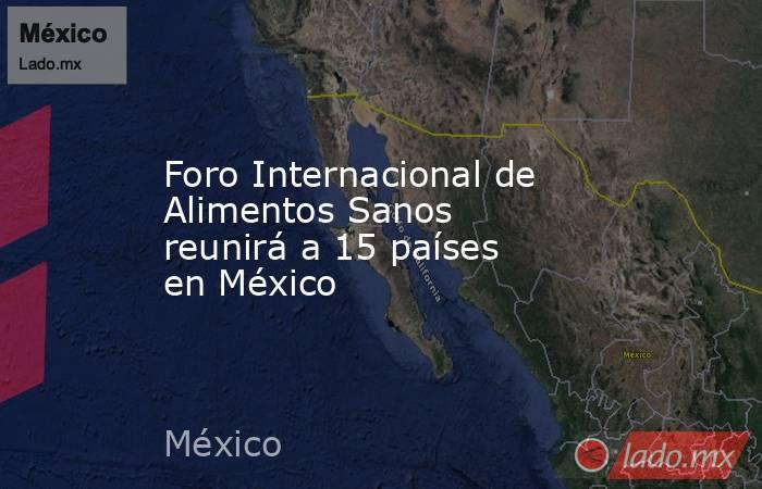 Foro Internacional de Alimentos Sanos reunirá a 15 países en México. Noticias en tiempo real