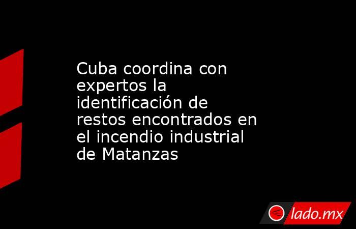 Cuba coordina con expertos la identificación de restos encontrados en el incendio industrial de Matanzas. Noticias en tiempo real