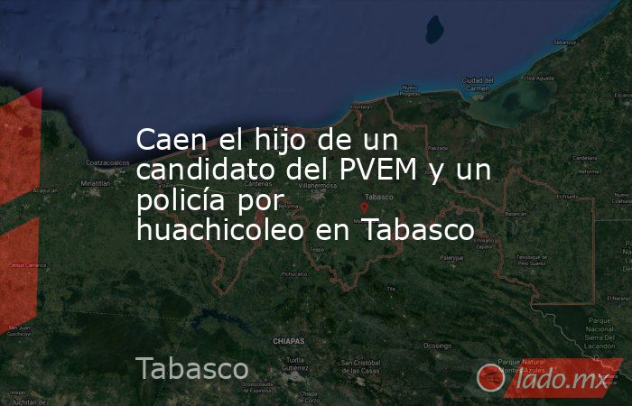 Caen el hijo de un candidato del PVEM y un policía por huachicoleo en Tabasco. Noticias en tiempo real