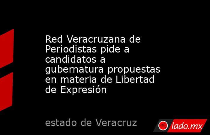 Red Veracruzana de Periodistas pide a candidatos a gubernatura propuestas en materia de Libertad de Expresión. Noticias en tiempo real