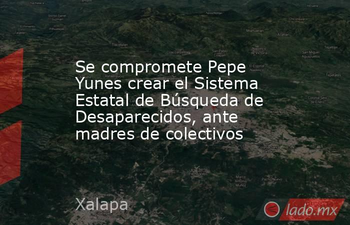 Se compromete Pepe Yunes crear el Sistema Estatal de Búsqueda de Desaparecidos, ante madres de colectivos. Noticias en tiempo real