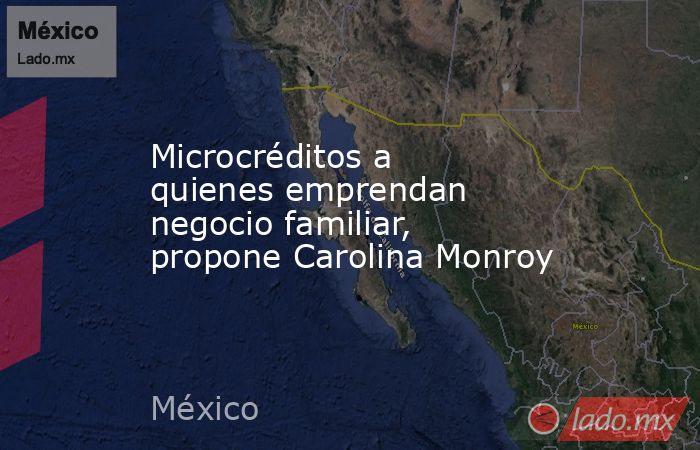 Microcréditos a quienes emprendan negocio familiar, propone Carolina Monroy. Noticias en tiempo real