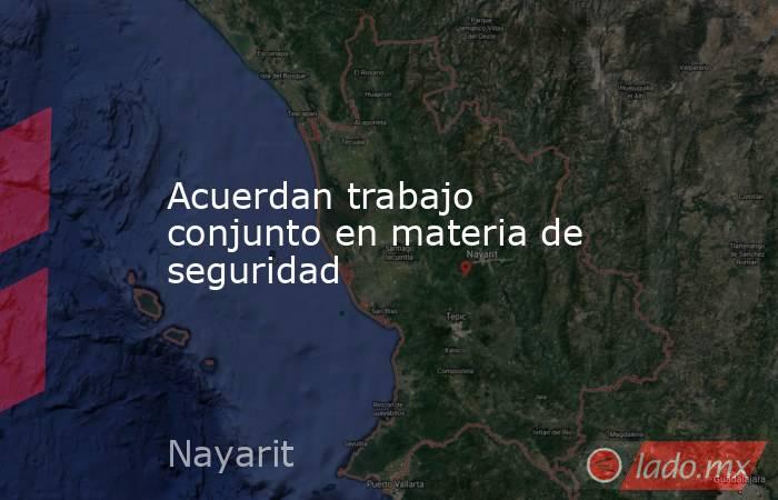Acuerdan trabajo conjunto en materia de seguridad. Noticias en tiempo real