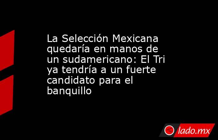 La Selección Mexicana quedaría en manos de un sudamericano: El Tri ya tendría a un fuerte candidato para el banquillo. Noticias en tiempo real