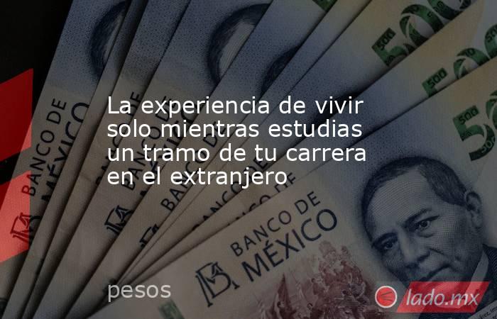 La experiencia de vivir solo mientras estudias un tramo de tu carrera en el extranjero. Noticias en tiempo real