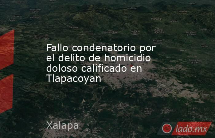 Fallo condenatorio por el delito de homicidio doloso calificado en Tlapacoyan. Noticias en tiempo real