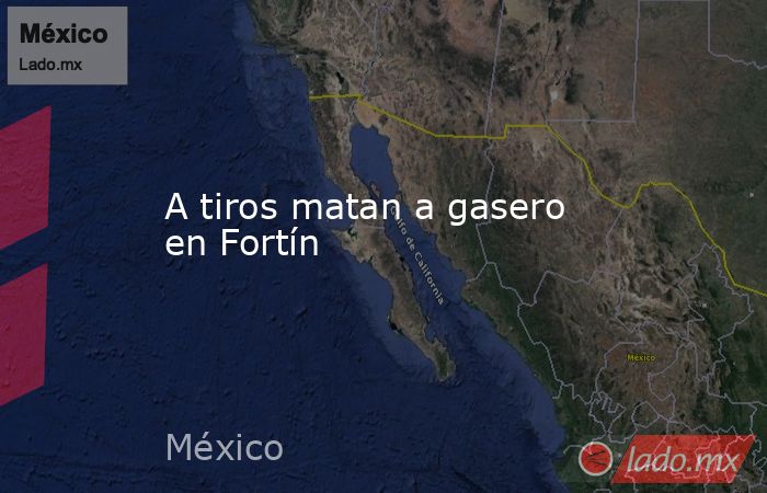 A tiros matan a gasero en Fortín. Noticias en tiempo real
