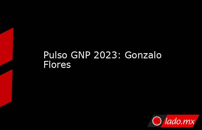 Pulso GNP 2023: Gonzalo Flores. Noticias en tiempo real