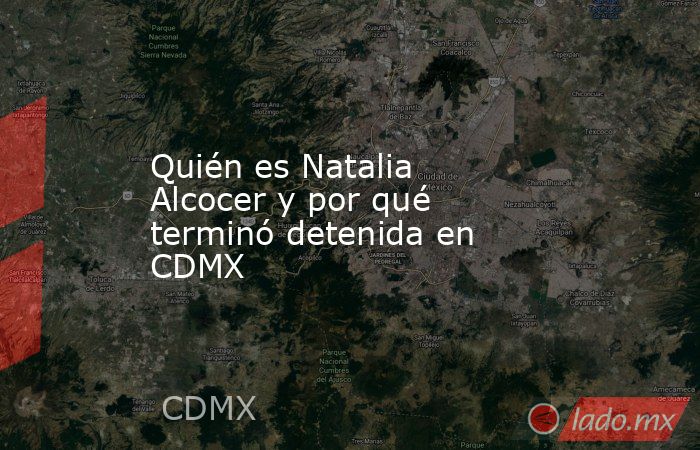 Quién es Natalia Alcocer y por qué terminó detenida en CDMX. Noticias en tiempo real