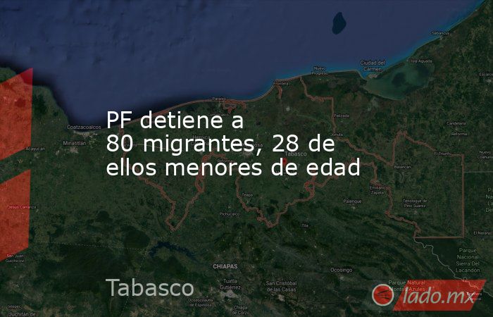 PF detiene a 80 migrantes, 28 de ellos menores de edad . Noticias en tiempo real