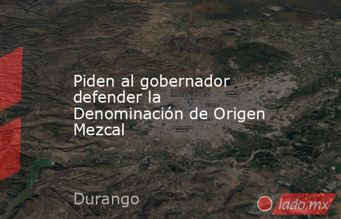 Piden al gobernador defender la Denominación de Origen Mezcal. Noticias en tiempo real