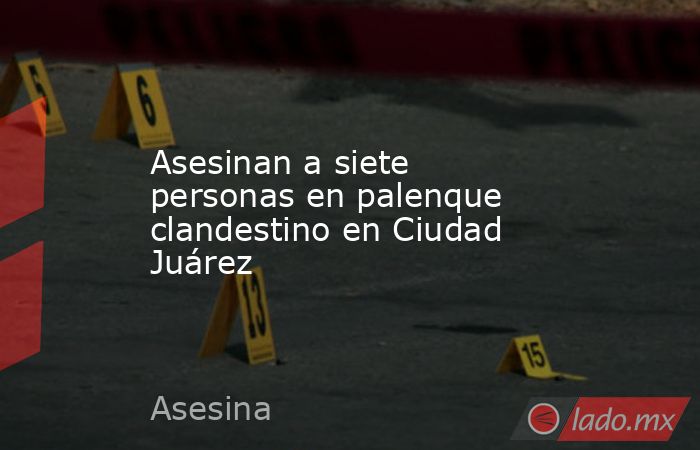Asesinan a siete personas en palenque clandestino en Ciudad Juárez. Noticias en tiempo real