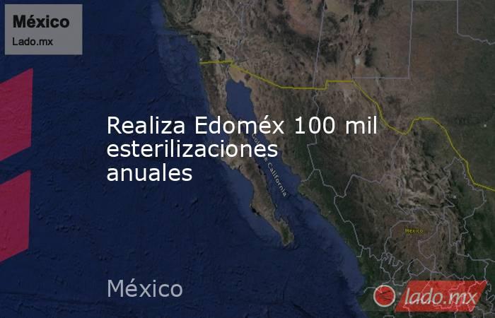 Realiza Edoméx 100 mil esterilizaciones anuales. Noticias en tiempo real