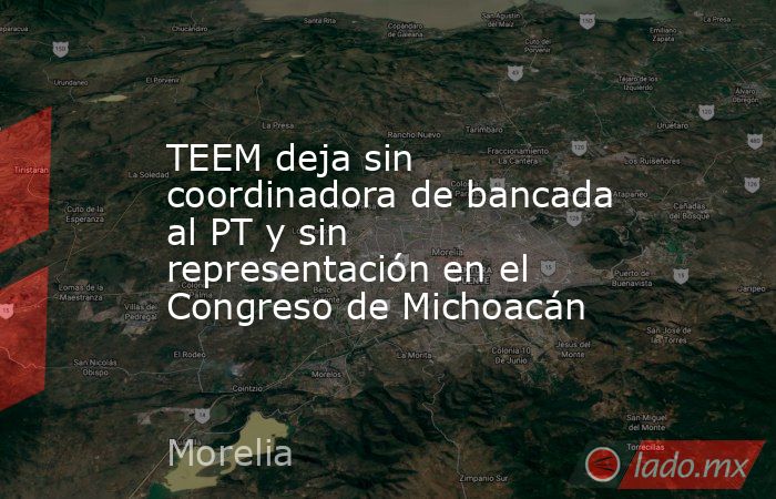 TEEM deja sin coordinadora de bancada al PT y sin representación en el Congreso de Michoacán. Noticias en tiempo real