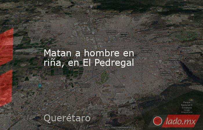 Matan a hombre en riña, en El Pedregal. Noticias en tiempo real