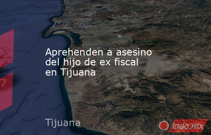 Aprehenden a asesino del hijo de ex fiscal en Tijuana. Noticias en tiempo real