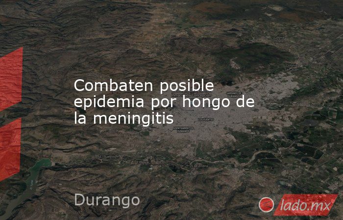 Combaten posible epidemia por hongo de la meningitis. Noticias en tiempo real