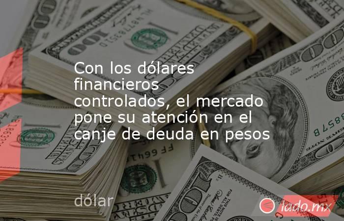 Con los dólares financieros controlados, el mercado pone su atención en el canje de deuda en pesos. Noticias en tiempo real