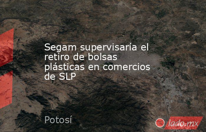 Segam supervisaría el retiro de bolsas plásticas en comercios de SLP. Noticias en tiempo real