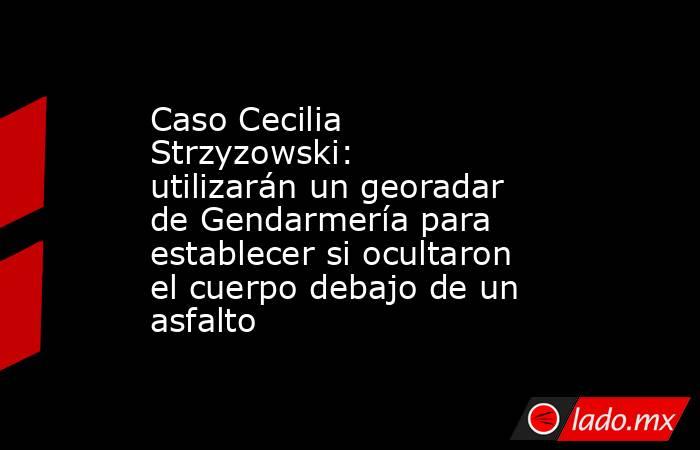 Caso Cecilia Strzyzowski: utilizarán un georadar de Gendarmería para establecer si ocultaron el cuerpo debajo de un asfalto. Noticias en tiempo real