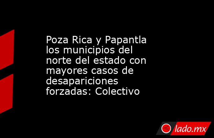 Poza Rica y Papantla los municipios del norte del estado con mayores casos de desapariciones forzadas: Colectivo. Noticias en tiempo real
