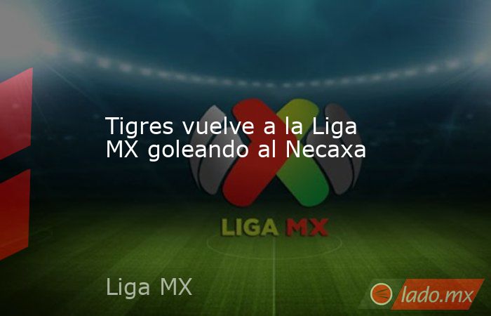 Tigres vuelve a la Liga MX goleando al Necaxa. Noticias en tiempo real