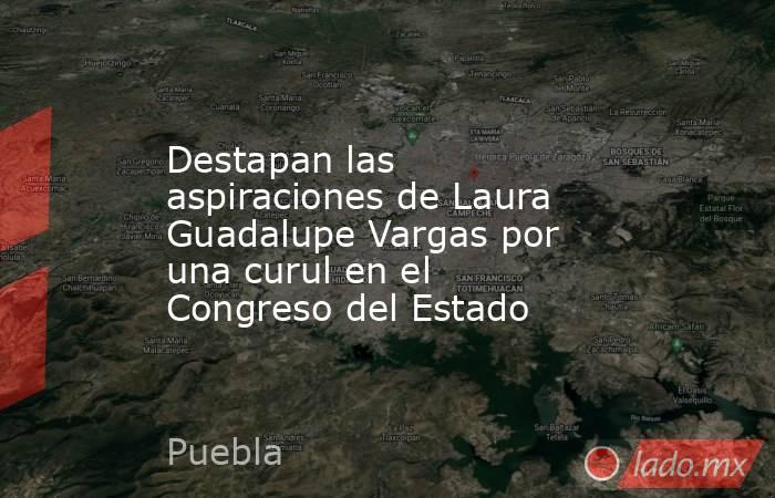 Destapan las aspiraciones de Laura Guadalupe Vargas por una curul en el Congreso del Estado. Noticias en tiempo real