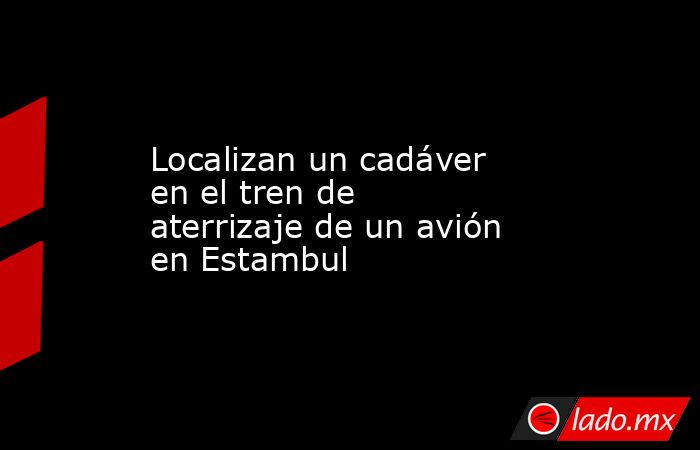 Localizan un cadáver en el tren de aterrizaje de un avión en Estambul. Noticias en tiempo real