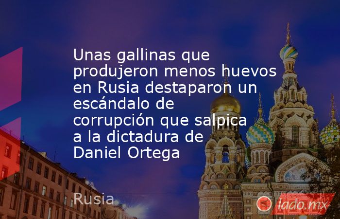 Unas gallinas que produjeron menos huevos en Rusia destaparon un escándalo de corrupción que salpica a la dictadura de Daniel Ortega. Noticias en tiempo real