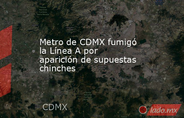 Metro de CDMX fumigó la Línea A por aparición de supuestas chinches. Noticias en tiempo real