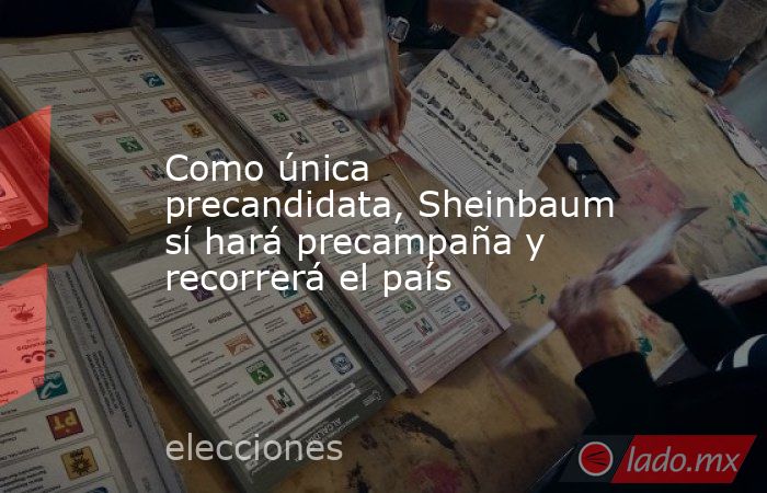 Como única precandidata, Sheinbaum sí hará precampaña y recorrerá el país. Noticias en tiempo real