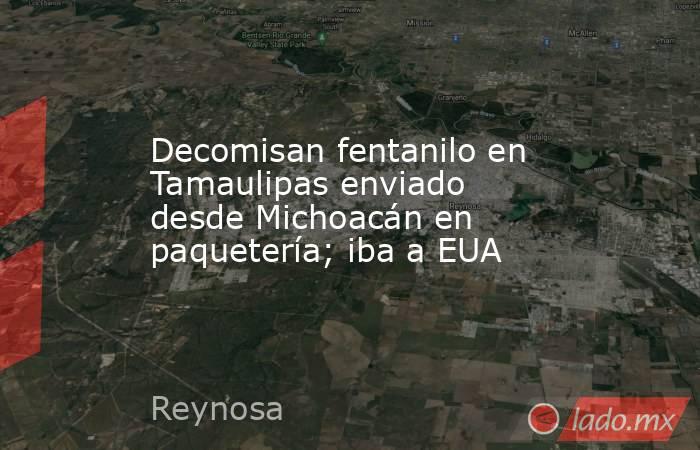 Decomisan fentanilo en Tamaulipas enviado desde Michoacán en paquetería; iba a EUA. Noticias en tiempo real