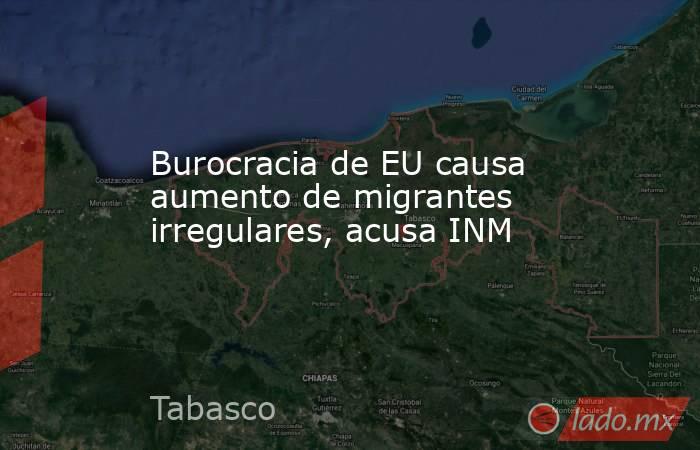 Burocracia de EU causa aumento de migrantes irregulares, acusa INM. Noticias en tiempo real