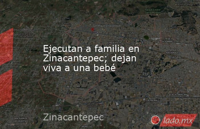 Ejecutan a familia en Zinacantepec; dejan viva a una bebé. Noticias en tiempo real