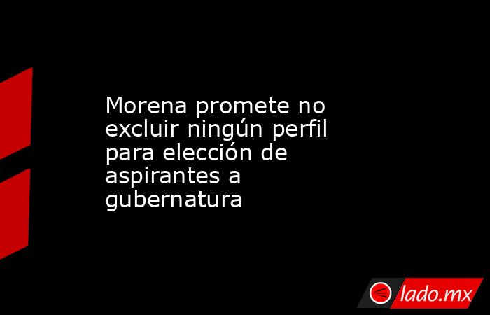 Morena promete no excluir ningún perfil para elección de aspirantes a gubernatura. Noticias en tiempo real