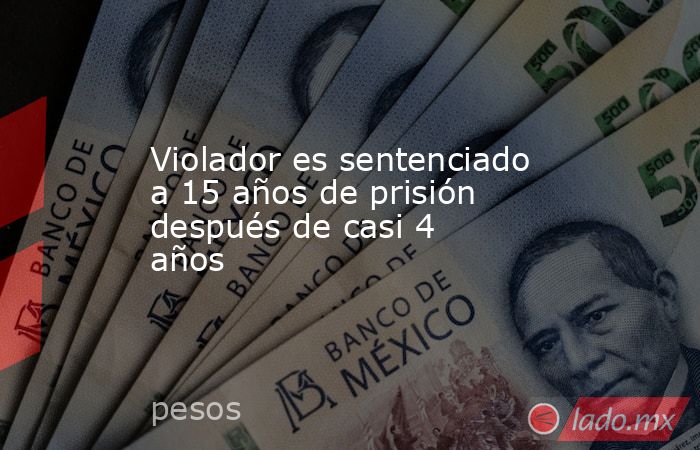 Violador es sentenciado a 15 años de prisión después de casi 4 años. Noticias en tiempo real