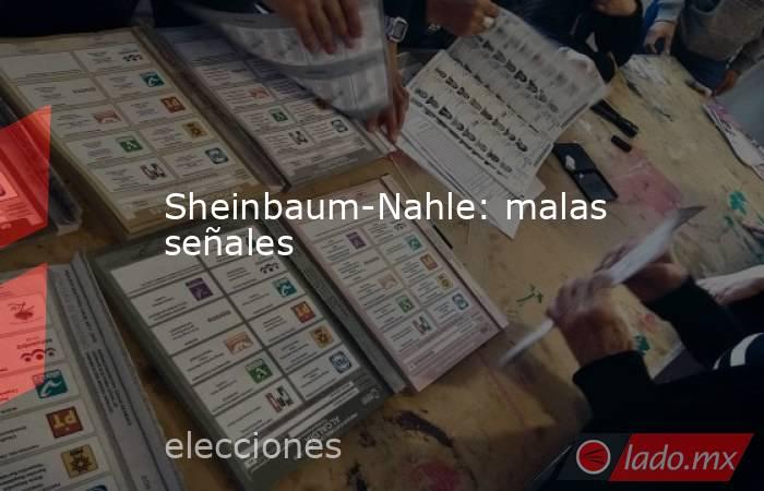 Sheinbaum-Nahle: malas señales. Noticias en tiempo real