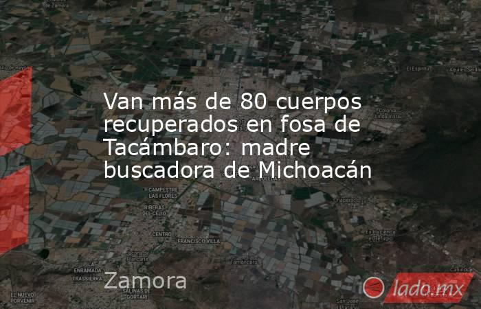 Van más de 80 cuerpos recuperados en fosa de Tacámbaro: madre buscadora de Michoacán. Noticias en tiempo real