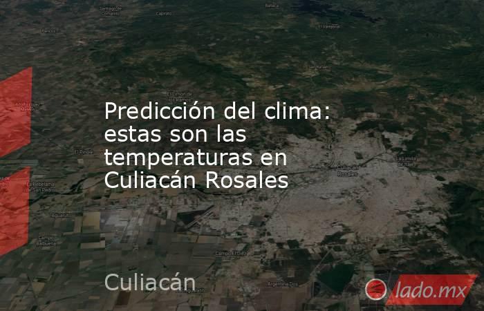 Predicción del clima: estas son las temperaturas en Culiacán Rosales. Noticias en tiempo real
