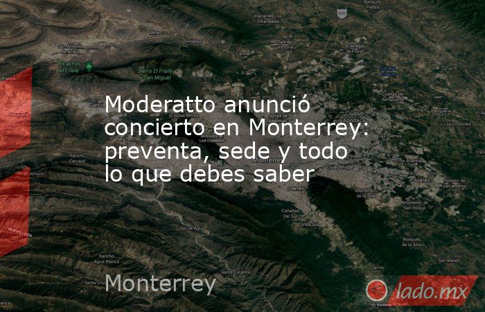 Moderatto anunció concierto en Monterrey: preventa, sede y todo lo que debes saber. Noticias en tiempo real