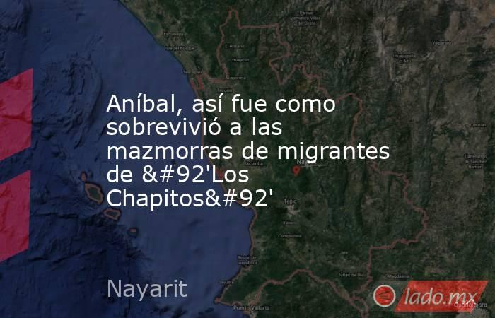 Aníbal, así fue como sobrevivió a las mazmorras de migrantes de \'Los Chapitos\'. Noticias en tiempo real