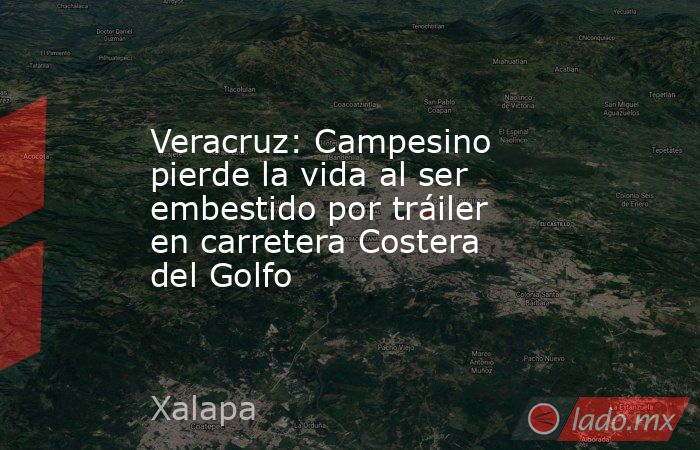 Veracruz: Campesino pierde la vida al ser embestido por tráiler en carretera Costera del Golfo. Noticias en tiempo real