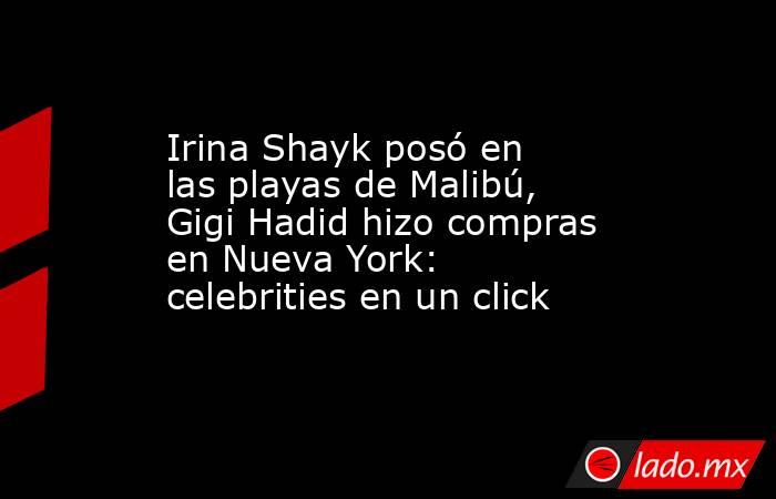 Irina Shayk posó en las playas de Malibú, Gigi Hadid hizo compras en Nueva York: celebrities en un click. Noticias en tiempo real