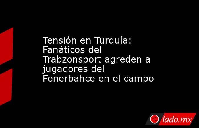 Tensión en Turquía: Fanáticos del Trabzonsport agreden a jugadores del Fenerbahce en el campo. Noticias en tiempo real