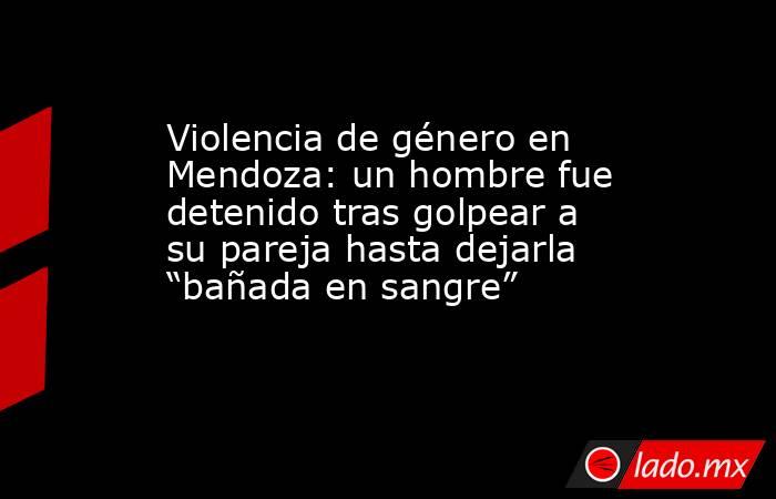 Violencia de género en Mendoza: un hombre fue detenido tras golpear a su pareja hasta dejarla “bañada en sangre”. Noticias en tiempo real