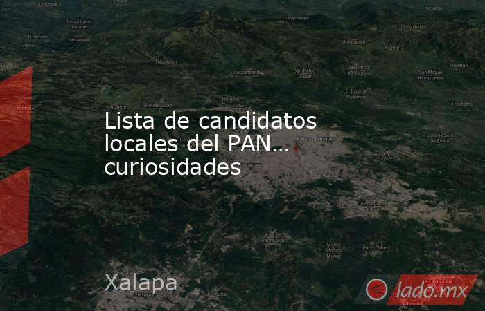 Lista de candidatos locales del PAN… curiosidades. Noticias en tiempo real