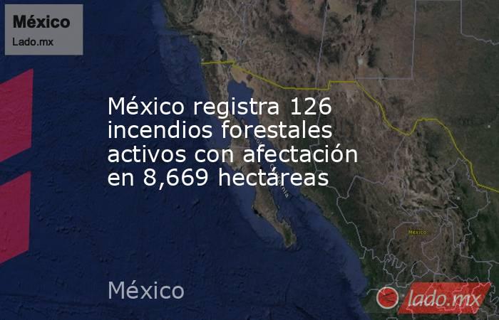 México registra 126 incendios forestales activos con afectación en 8,669 hectáreas. Noticias en tiempo real